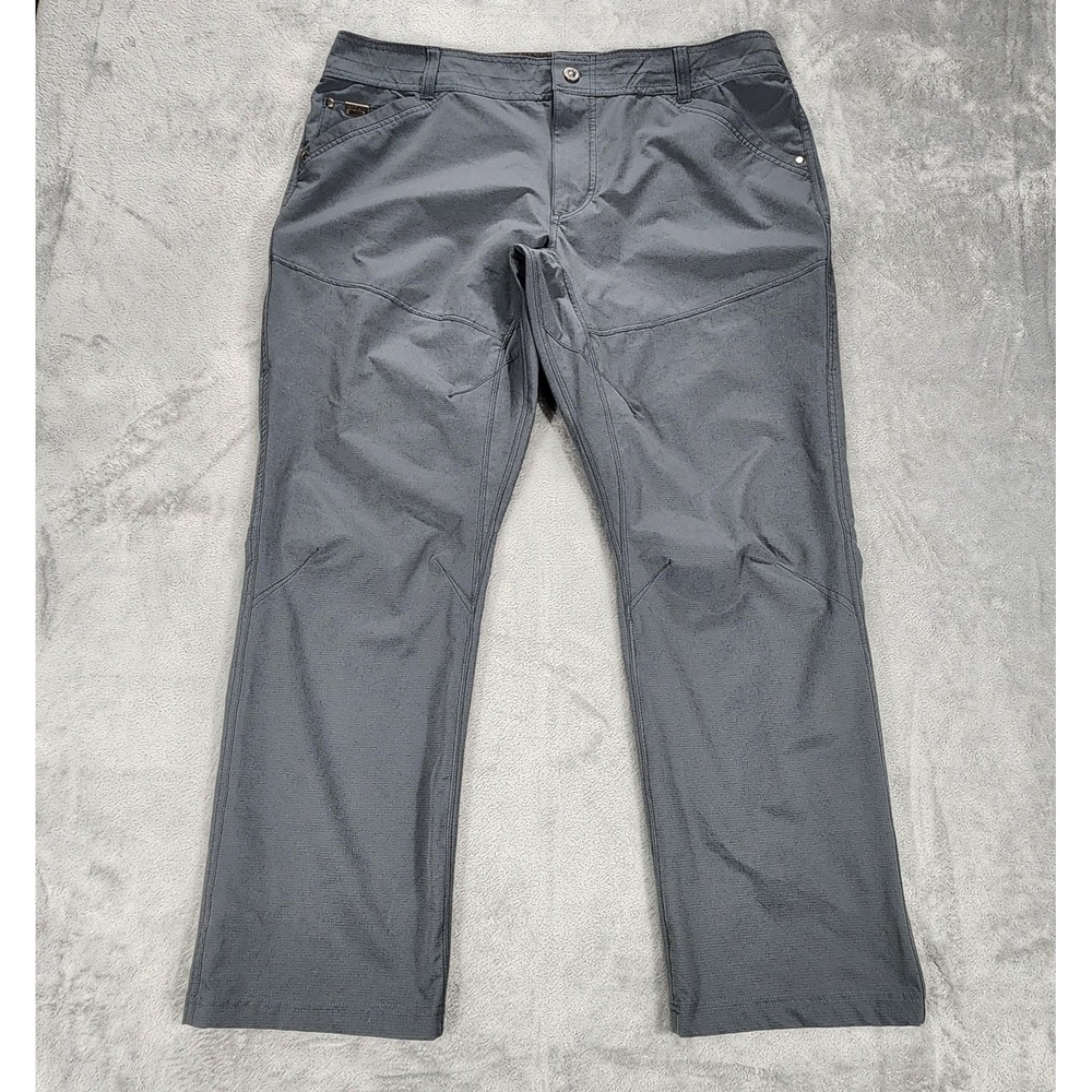 Kuhl Silencr Pants Mens 40x30 Gray Ripstop Hiking Outdoor Stretch‎ Nylon
